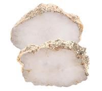 DOITOOL 2pcs Crystal Cabinet Knobs Decorative Drawer Pulls Brass Furniture Handles Lightweight Modern Style for Wardrobe Cupboard Dresser Closets Easy Installation