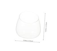 DOITOOL 2pcs Cut Glass Bubble Bowls Clear Flower for Succulents Air Plants Terrarium Home Decor Multifunctional Candy Dish Fruit Plate