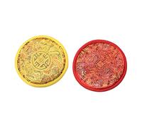 DOITOOL 2pcs Delicate Bowl Mat Tibetan Sound Bowl Base Protective Cushion Buddhism Accessory