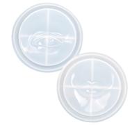 DOITOOL 2pcs DIY Epoxy Silicone Mold Tray for Incense Stick Holder Making Non-Stick Flexible Silicone Casting Mold with Eye Mouth Design for Handmade
