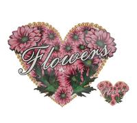 DOITOOL 2pcs DIY Heart Butterfly Heat Transfer Iron Patches for Clothes Colorful Stickers Applique for Repair Decoration Bags Hats Shoes