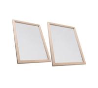 DOITOOL 2pcs DIY Wooden Paper Making Frame Double Layer Stable Handcrafted Mold for Traditional Papermaking Projects and Crafts