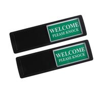 DOITOOL 2Pcs Do Not Disturb Privacy Signs Magnetic Slider for Office Home Restroom Doors Clear Reminder with Letters for Meeting Rooms and Bedrooms