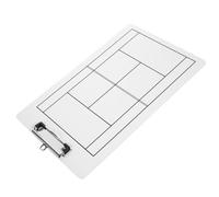 DOITOOL 2pcs Dry Erase Coaches Clipboard Whiteboard for Tennis and Hockey Tactical Planning Board Non-Magnetic Coaching Demonstration Board with Marker for Sports Training