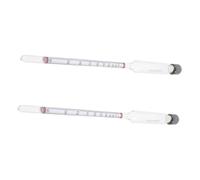 DOITOOL 2Pcs Dual Scale Alcohol Hydrometer High Precision for Wine Making and Spirits Measurement Home Brewing Beer Liquor Concentration Tester