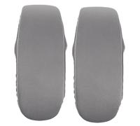 DOITOOL 2pcs Ergonomic Memory Foam Chair Armrest Pads Grey Office Gaming Arm Rest Cushions Stretch Slipcover Protectors for Desk Chairs Elbow Forearm