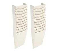DOITOOL 2pcs Expandable Attendance Card Holder 10 Slot Wall Mounted Plastic