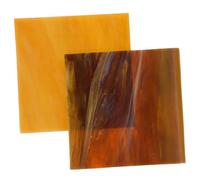 DOITOOL 2pcs Glass Mosaic Sheets for DIY Crafts Vibrant Stained Glass Tiles with Smooth Texture for Garden Home Decor Art Projects Cathedral Murals