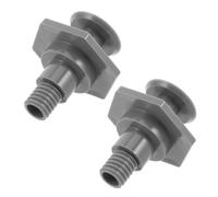 DOITOOL 2pcs Grey Threaded Plastic Cooler Drain Pipe Plug Replacement Caps for Cold Storage Freezer Camping Fridges Water Pipe