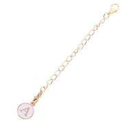 DOITOOL 2pcs Handheld Water Cup Pendant with Letter A Charms Heart Shape Chain for Tumbler Handles Lightweight Keychain Accessories for Bottles and Bags