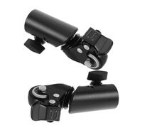 DOITOOL 2pcs Heavy Duty Tripod Swivel Caster Wheels for Speaker Stand Silent Locking Casters with Secure Stability Mobility Base for Audio Equipment Compatible with Round Tube