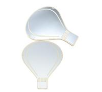 DOITOOL 2pcs Hot Air Balloon Wooden Framed Mirrors Acrylic Decorative Hanging Wall Mirrors for s Bedroom Nursery Bathroom Vanity