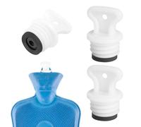 DOITOOL 2Pcs Hot Water Bag Stopper - 18mm Small Bottle Replacement Plug - Rubber Seal Cap for Mini Heating Sacks - Leakproof Screw Top Lids for Winter Bed Hand Warmer and Period Cramps