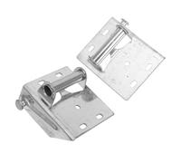 DOITOOL 2pcs Iron Garage Door Bottom Brackets for Segmented Doors Support Hardware with Easy Installation Secure and Stable Operation