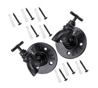 DOITOOL 2Pcs Iron Hanger Sundries Hook Faucet Shaped Industrial Style Old-Fashioned Hanging Hooks 3.93X3.54X3.34In Home Decoration Space Saving Wall Mount for Household Storage