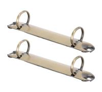 DOITOOL 2pcs Iron Loose Leaf Binder Mechanism with Golden Ring Binder Combs for Scrapbooks and Notebooks, Sturdy Replacement Binding Spines Suitable for Professionals and Students, Allows