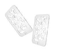 DOITOOL 2pcs Irregular Shaped Quilting Rulers User Friendly Templates for Sewing Patchwork Lightweight and Ergonomic Quilting Tools with Guidelines for Crafting