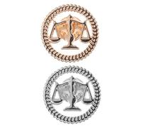 DOITOOL 2pcs Justice Lawyer Lapel Pin Set Featuring Vintage Alloy Scale of Justice Design, for Attorneys and Law Students to Elevate Legal Attire on Suits and Anniversaries