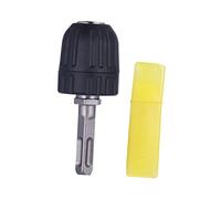 DOITOOL 2pcs Keyless Drill Chuck with Square Rod Self-Tightening Design for Easy Installation Compatible with Electric Hammer Versatile Conversion Tool for Cordless Power Screwdrivers