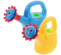 DOITOOL 2Pcs Kids Watering can - Small Plastic Chick-Shaped Bath Toy for Toddlers - Ergonomic Water Play can for Garden, Beach & Bathtime - Early Learning Role-Play Garden Tool Set