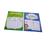 DOITOOL 2pcs Letter Tracing Workbook for Uppercase Lowercase Alphabet Handwriting Practice Writing Skill Development Fine Motor Coordination School Preschool Learning Aid