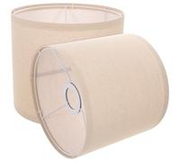 DOITOOL 2pcs Linen Lamp Shades for Floor Lamps and Table Lightweight Detachable Design Simple Style Home Cover Suitable for Living Room and Other Places