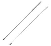 DOITOOL 2pcs Long Dowsing Rods Dowsing Rods for Compass Dowsing Stainless Steel Water Detection Divining Portable Divining for Compass Silver