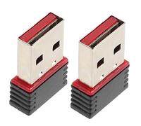 DOITOOL 2pcs Mini Mbps USB Wifi Adapter Wireless Network Receiver for Laptop PC Desktop Rapid Connectivity USB Wireless Receiver Compatible with Multiple Systems for Home Office Cafe Use