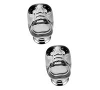 DOITOOL 2pcs Modern Skull Knob Small Cabinet Pull for Furniture Easy Grip Drawer and Cupboard Handle Versatile Lightweight Aluminum Design for Wardrobe and Home Decor