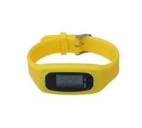 DOITOOL 2pcs Multifunctional Electronic Pedometer Watch Bracelet for Men and Women Yellow Digital Lcd Calorie and Walking Distance Counter Fitness Tracker for Running and Daily Steps