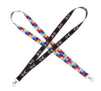 DOITOOL 2pcs Multifunctional Nylon Id Badge Lanyards with Metal Clips Lightweight Neck Straps for Nurses Office Travel and Daily Use
