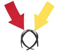 DOITOOL 2pcs Novelty Arrow Headband Hair Hoop Party Photo Props Hair Accessories for Birthday Dress Up, Red and Yellow Arrow Headbands for Festival and Costume Use