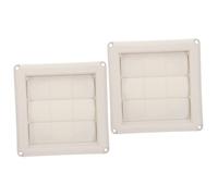 DOITOOL 2pcs Outdoor Dryer Vent Cover Exhaust Cap for House Louvered Design for Rain Wind for Gas Electric Dryers Systems Air Conditioning Units