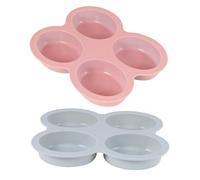 DOITOOL 2pcs Oval Silicone Soap Mold DIY Soap Making Kit Flexible Non Stick Baking Tool Candle Cake Crafting at Home Random Color