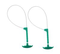 DOITOOL 2pcs Pig Holder Catch Pole with Plastic Handle Livestock Control Tool for Animal Handling and Injection Reusable Pig Catcher Rope for Efficient Farming