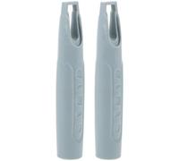 DOITOOL 2pcs Plastic Broom Handle Grip Replacement End Caps for Mop and Cleaning Tools, Simple Style Broom Pole Sleeves that Save Time and Make Household Cleaning Effortless
