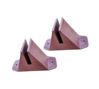 DOITOOL 2pcs Plastic Garden Fence Bases Sturdy Lawn Edging Holders for Picket Fence Support Wind-Resistant Fixing Kit with Smooth Surface Easy Assembly for Outdoor Garden Borders