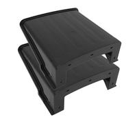 DOITOOL 2PCS Plastic Sun Rain Shade Camera Cover Shield for Dome and Bullet Outdoor Security Cameras Weatherproof Dustproof Protective Roof Enhances Lens Clarity and Durability