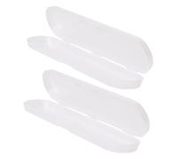 DOITOOL 2pcs Plastic Thermometer Case White Thermometer Box for Organising and Carrying Lightweight Storage Case for Home Use