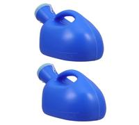 DOITOOL 2pcs Portable Male Urinals for Men with Spill Proof Screw-on Lid, 2000ml Plastic Pee Bottles Made of Pp and Pet, Easy to Clean, for Nighttime Use and Outdoor Activities