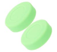 DOITOOL 2pcs Replacement Hockey Puck Ice Hockey Training Puck Pvc Smooth Flat Both Sides High Density for Teams and Association Ice Court Daily Training