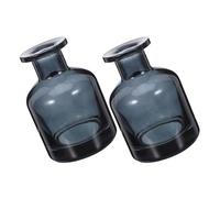 DOITOOL 2pcs round Glass Reed Diffuser Bottles 150ml Each Refillable Essential Oil Diffuser Jars with Elegant Glass Design for Continuous Fragrance Diffusion at Home Or Workplaces