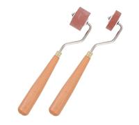 DOITOOL 2pcs Rubber Ink Rollers for Printmaking Soft Rubber Rollers for Smooth Detailed Prints Versatile Crafting Tool Compatible with Ink Watercolor Acrylic Compact Portable
