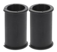 DOITOOL 2pcs Rubber Interview Microphone Gasket Cover for Live Streaming and Meeting Room, Easy to Put and Remove, Protects Microphone from Slipping and Loosening, Black Mic Accessory
