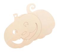 DOITOOL 2Pcs Rustic Unfinished Wood Pumpkin Slices for DIY Crafting Smooth Surface Wooden Halloween Decorations Adorable Pumpkin Shape Ornaments for Party and Home Display