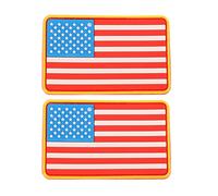 DOITOOL 2pcs Self-Adhesive Clothing Repair Patches with American Flag Design, PVC Material, Skin Friendly and Long Serving Life for Socks and Sweaters, for DIY Decoration and Repairing