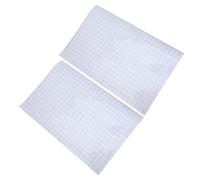 DOITOOL 2pcs Self Adhesive Vinyl Transfer Tape with Blue Alignment Grid, PVC Material, Easy Transfer for DIY Glass and Decals Applications