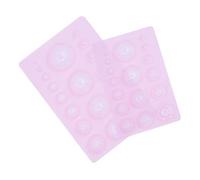 DOITOOL 2pcs Semi Sphere Clay Molds Plastic DIY Crafts Tool for Pottery Resin Jewelry Casting Small Large Pink Gauges for Precise Half Ball Measurement and Modeling