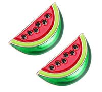 DOITOOL 2pcs Shawl Clip Cartoon Brooch Pin Cute Alloy Watermelon-shaped Smooth Surface Not Easy to Break Or Deform Accessories for Daughter Girlfriend Birthday Party Formal Occasions