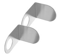 DOITOOL 2pcs Shower Gel Bottle Rack Hook Bathroom Bottle Holder Hook Stainless Steel Wall Mounted Self-Adhesive Design Adhesive Backing Accessories for Kitchen Bathroom